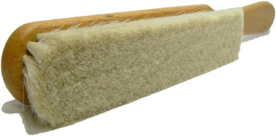 Valentino Garemi Ultra-Soft Goat Hair Cleaning Brush | for Elegant Delicate Flat Fabrics Suits, Jacket, Coats or Couch | Remove Dandruff, Dust, Pet Hair | Made in Germany